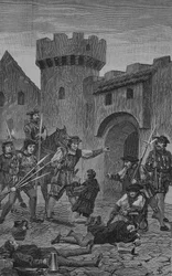 Niemiecka wojna chłopska (1524-1526): Ośla brama w Marbach