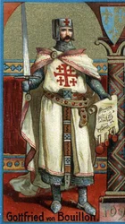 Godfryd z Bouillonu (1061-1100), książę Dolnej Lotaryngii i pierwszy chrześcijański władca Jerozolimy po pierwszej wyprawie krzyżowej (1096-1099).