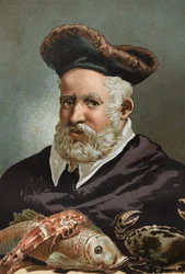 Guillaume Rondelet przyrodnik i medycyna francuska. 1507-1566.after Science and its Men autorstwa Louisa Figuiera. Barcelona 1881