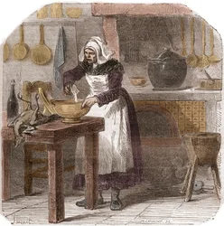 Hélène Jegado (1803-1852), francuska służąca i seryjna morderczyni - Trucicielka Hélène Jegado (1803-1852) - Rycina z XIX wieku