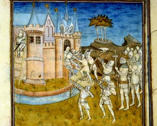 Henri 1er (1008 - 1060) walczył z armią Wilhelma Zdobywcy (1027 - 1087) w 1054 - w „Grandes Chroniques de Saint-Denis” pod koniec XIV wieku (ref. 512
