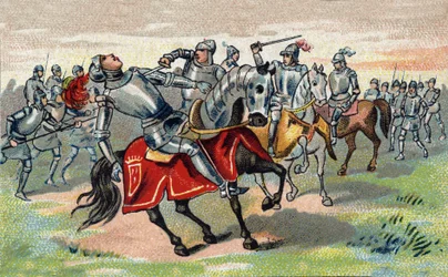 Wojna stuletnia: Jean Talbot (1390-1453) (John Talbot) 1. hrabia Shrewsbury, 7. baron Talbot Knight of the Garter w 1424 zabija w bitwie pod Castillon w 1453.