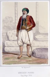 Hussein pasha, dey (Wujek) Algieru od 1818 do 1830, kiedy to Francuzi zajęli Algier.