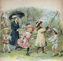 Ilustracja w "La jour de Ginette et Raymond", początek XX wieku.