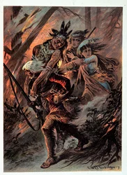 Ilustracja „Pończoch skórzanych” autorstwa F. Cooper