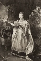 Izabela II (1830-1904). Królowa Hiszpanii (grawerunek)