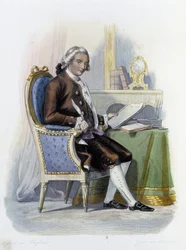 Jean Baptiste Louis Gresset (1709-1777) w red. Mennechet, „Francuski Plutarch””