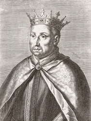Król Portugalii Alfons II. Portret.