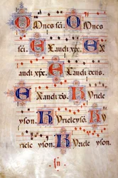 Kyrie z chóru Crescenzago, koniec XV wieku. Bibioteca di Sant
