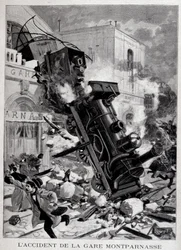 Wypadek na Gare Montparnasse w Paryżu - w „Le Petite Journal”