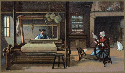Chromolitografia z końca XIX wieku