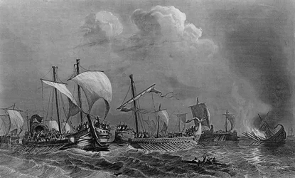 Bitwa pod Salaminą i klęska Kserces, V wiek. w „Ogólnej historii marynarki wojennej” pod kierunkiem pana Van Tenac