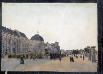 Les Tuileries – w „”Widokach Paryża dla Panoptic Polyorama””, około 1850 r.