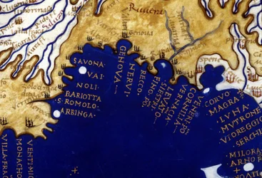 Liguria. Rękopis Atlasa z XV-wiecznego Berlinghieri.