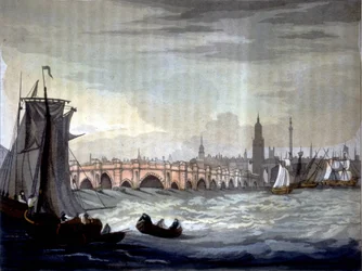 London Bridge i Katedra w Southwark, Anglia.