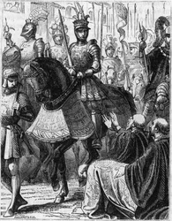 Ludwik XII (1462-1516) wchodzący do Genes (Włochy).