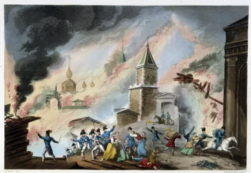 Pożar Moskwy, wrzesień 1812 - w „Wojnach napoleońskich” Sutherlanda, Duburg, Londyn