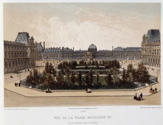 Plac Napoleona III i Pałac Tuileries