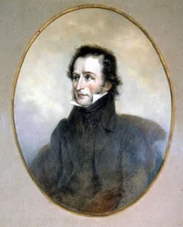 Niccolo Paganini (1782-1840). Akwarela. Muzeum Scala w Mediolanie.