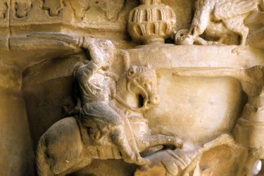 Sztuka normańska w Monreale (Sycylia): stolice Cloitre des Benedictins.