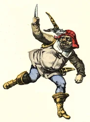 Ogr. Ilustracja do bajki „Le Pepetit Poucet” autorstwa Charlesa Perraulta