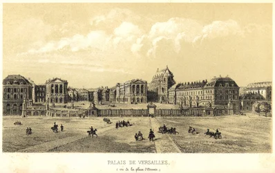 Pałac wersalski widziany z place d