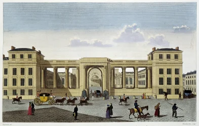 Pałac Izby Deputowanych, ok. 1820 r. - w „Widokach Paryża” Courvoisiera