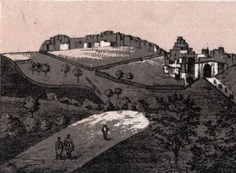 Palestyna: widok na miasto Betlejem (Betlejem). w „” Świat ilustruje 168 odsłon”” Niedatowany (koniec XIX wieku)