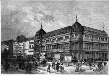 Paryż 1872: nowe sklepy, „Au bon marché””.