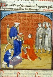 Filip VI, 512, 356r: Wniosek o zezwolenie do Biblioteki Miejskiej w Tuluzie (tel: 05 62 27 66 66)