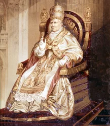 Pius IX (1792 - 1878). Chromolitografia.