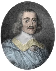 Portret Abrahama – Fabert – Esternay Marshal (1599-1662) Francji (marechal de France) - grawerowanie