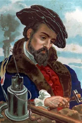 Portret Agricoli Georg (Georgius) Bauer, znany jako Agricola Mineralog German (Glauchau, Saksonia