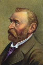 Portret Alfreda Berharda Nobla, szwedzkiego chemika.