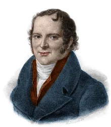 Portret Antoine Francois, hrabiego Fourcroy (1755 - 1809) Chemik, przyrodnik, lekarz, rycina z XIX wieku