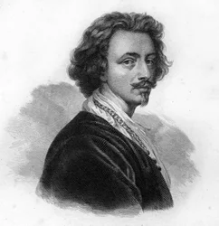 Portret Antona (Antoon lub Anthony) van Dyck, flamandzkiego malarza i grawera (1599-1641)