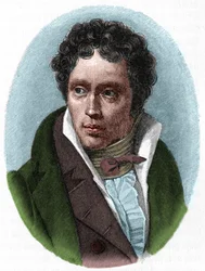 Portret Arthura Schopenhauera, filozofa niemieckiego (1788-1860).