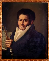 Portret Baldassare Centoniego, włoskiego oboisty (malarstwo).