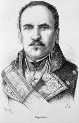 Portret Baldomero Espartero, księcia zwycięstwa, generała i hiszpańskiego męża stanu (1793 - 1879)