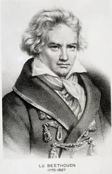 Portret Beethovena (1770 - 1827).