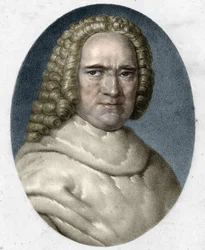 Portret Bernarda de Jussieu (1699-1777), francuskiego botanika.