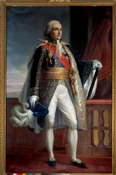 Portret Bon Adriena Jannot de Moncey, księcia Conegliano (1754-1842), marszałka cesarstwa w 1804 r., gubernatora inwalidów od 1833 do 1842 r. Malarstwo anonimowe. 1806 niedz. 2,15x1,33 m Paryż, Musee de l