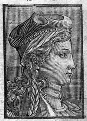 Portret Brunehaut (lub Brunehildy) (ok. 534 do 613) żony Sigeberta I.