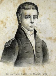 Portret kapitana Paula de Magallon (1784 - 1859) - w „”Les Contemporains””, b.d. koniec XIX wieku.