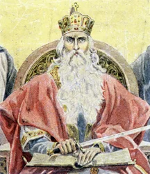 Portret Karola Wielkiego - grawer
