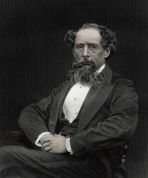 Portret Karola Dickensa (1812-1870), angielskiego pisarza.