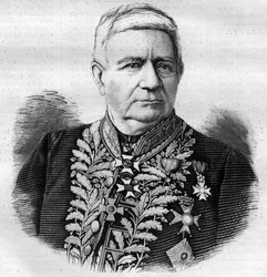 Portret Charles Joseph Pascal de Luesemans (1808 -1882) Belgijski polityk - rycina 1882