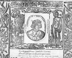 Portret Karola X Le Hutina, króla Francji w latach 1314-1316.