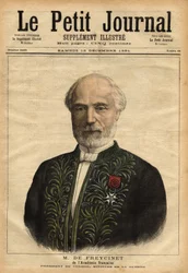 Portret Charlesa de Freycineta (1828-1923), inżyniera, członka academie des sciences (1882) i academie francaise (1890), polityka, wielokrotnie przewodniczącego rady (1879-1880)
