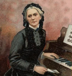 Portret Clary Schumann (1819-1896), niemieckiej pianistki i kompozytorki, żony Roberta Schumanna.